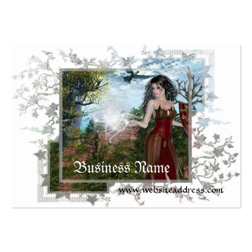 Mother Nature Large Fantasy Business Cards (front side)