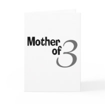 Mother Of 3 Card