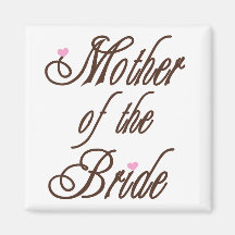 Mother of Bride Classy Browns Fridge Magnets