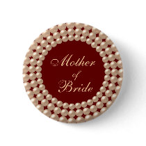 Mother of Bride Pearl Jeweled Button