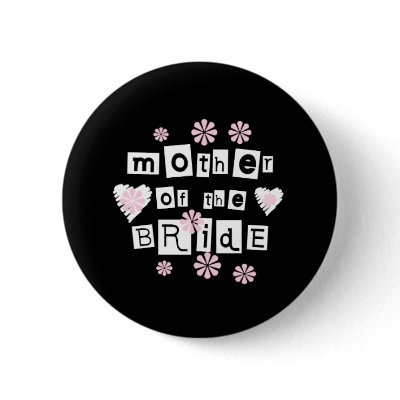 Mother of Bride White on Black Pins