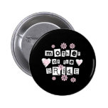 Mother of Bride White on Black Pins