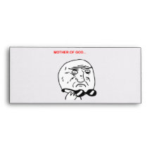 Mother of God Rage Face Comic Meme Envelopes