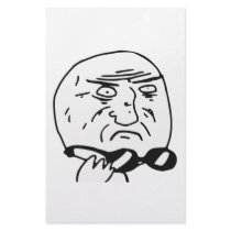 Mother of God Rage Face Comic Meme Custom Stationery