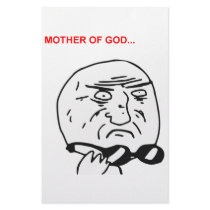 Mother of God Rage Face Comic Meme Customized Stationery