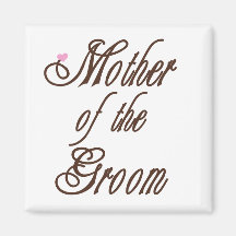 Mother of Groom Classy Browns Fridge Magnet