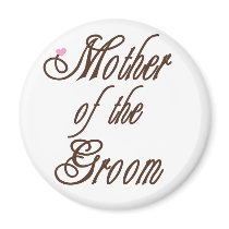 Mother of Groom Classy Browns Fridge Magnets