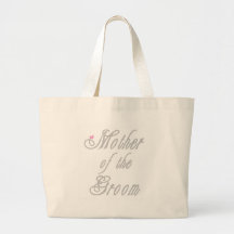 Mother of Groom Classy Grays Canvas Bags