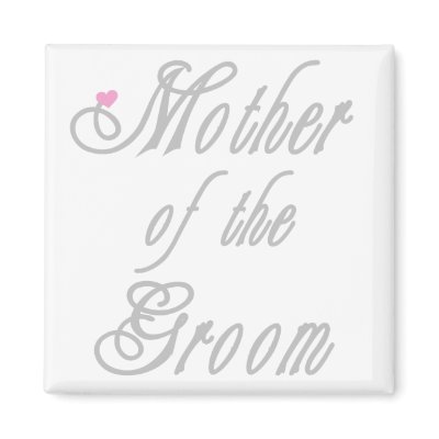 Mother of Groom Classy Grays Refrigerator Magnet