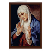 Mother Of Sorrows By Tizian Greeting Cards