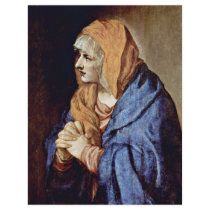 Mother Of Sorrows In Prayer By Tizian Flyer Design