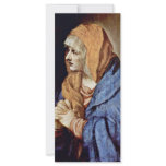 Mother Of Sorrows In Prayer By Tizian rack cards