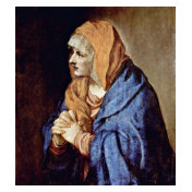 Mother Of Sorrows In Prayer By Tizian