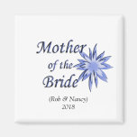 Mother of the Bride Blue Refrigerator Magnets