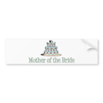 Mother Of The Bride (Cake) bumper stickers by LushLaundry Mother Of The Bride (Cake) bumper stickers