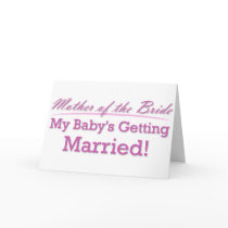 Mother of the Bride Card