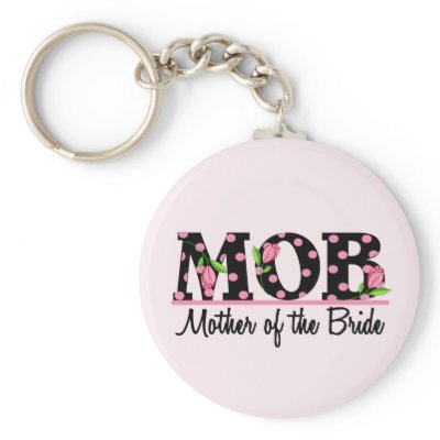 Mother of the Bride (MOD) Tulip Lettering Keychains