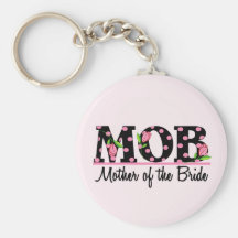 Mother of the Bride (MOD) Tulip Lettering Keychains