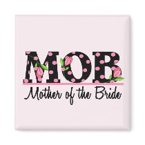 Mother of the Bride (MOD) Tulip Lettering Fridge Magnets