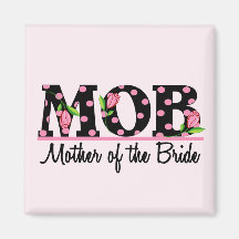 Mother of the Bride (MOD) Tulip Lettering Fridge Magnets