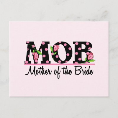 Mother of the Bride (MOD) Tulip Lettering Postcard