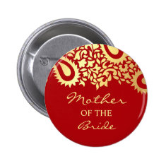   Mother of the Bride Paisleys Wedding Button