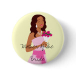 Mother Of The Bride Pink Wedding Gown Button