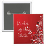 Mother of the Bride ---- Red Scroll Pins