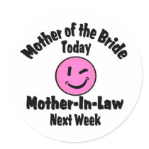 Mother of the Bride stickers