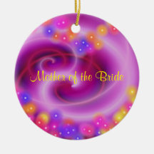 Mother of the Bride Swirly Heart Ornament