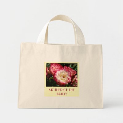 Wedding Gift   on Rose Flowers Tote Bags Canvas  Mother Of The Bride  Gift Bag Wedding