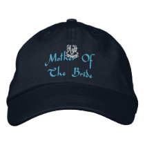 Mother Of The Bride Wedding I Navy embroidered hats