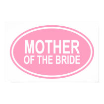 Mother of the Bride Wedding Oval Pink posters