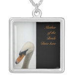 Mother of the Brides White Swan Wedding necklaces