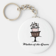 Mother of the Groom Cake Key Chain