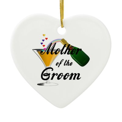 Mother of the Groom Champagne Toast Christmas Tree Ornament