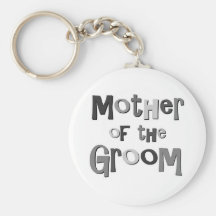 Mother of the Groom Gray Key Chain