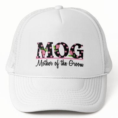 Mother of the Groom (MOG) Tulip Lettering hats