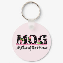 Mother of the Groom (MOG) Tulip Lettering keychains