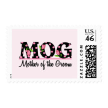 Mother of the Groom (MOG) Tulip Lettering Postage