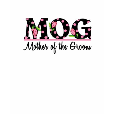 Mother of the Groom (MOG) Tulip Lettering t-shirts