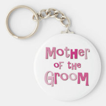 Mother of the Groom Pink Brown Key Chain