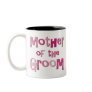 Mother of the Groom Pink Brown Coffee Mugs