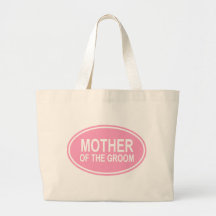 Mother of the Groom Wedding Oval Pink Tote Bag