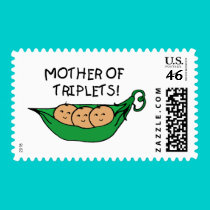 Mother of Triplets Pod stamps