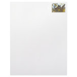 Mother Owl and Baby in Nest Letterhead Design