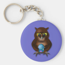 Mother Owl With Easter Egg Key Chain