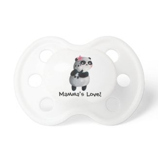 Mother Panda with Baby Pacifier