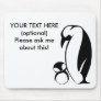 Mother Penguin and Chick Mousepads