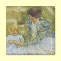 Mother Playing with Her Child. c.1897, Mary Cassat magnets
